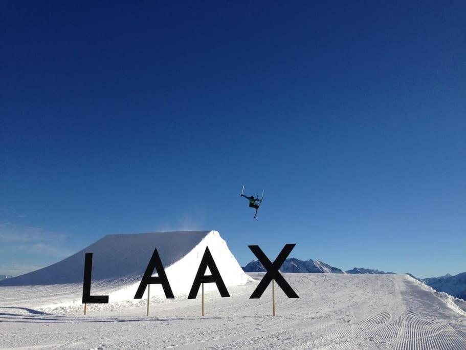 Modern Laax Apt, Swimming Pools, Wellness & Tennis Exterior foto